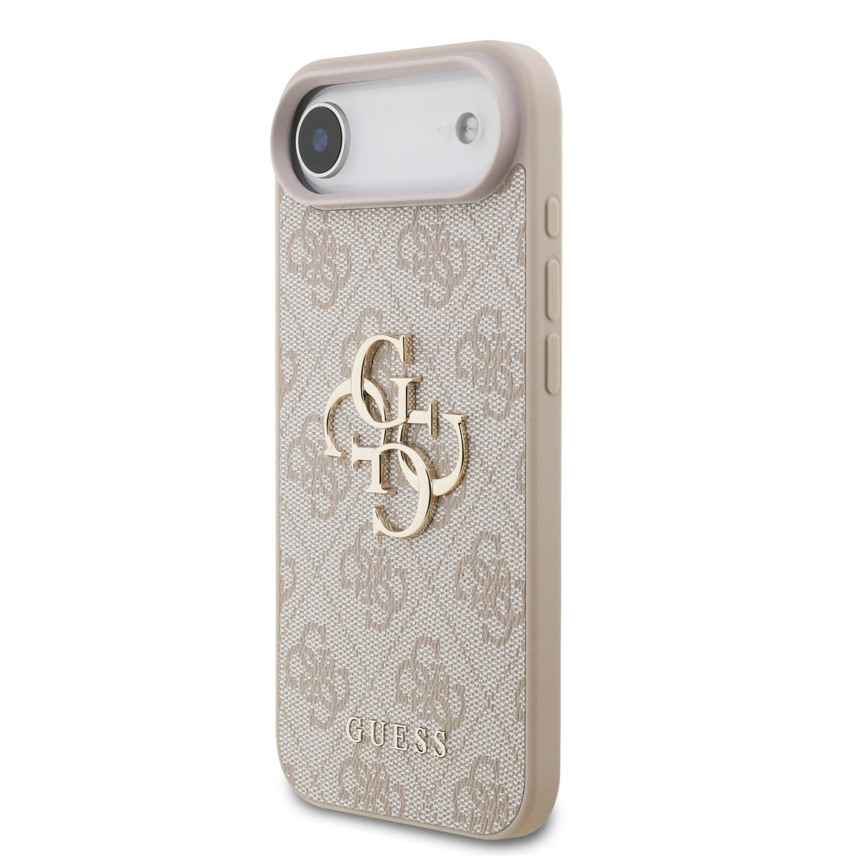 Guess PU 4G Metal Logo Strap Case iPhone 17 Air Roze