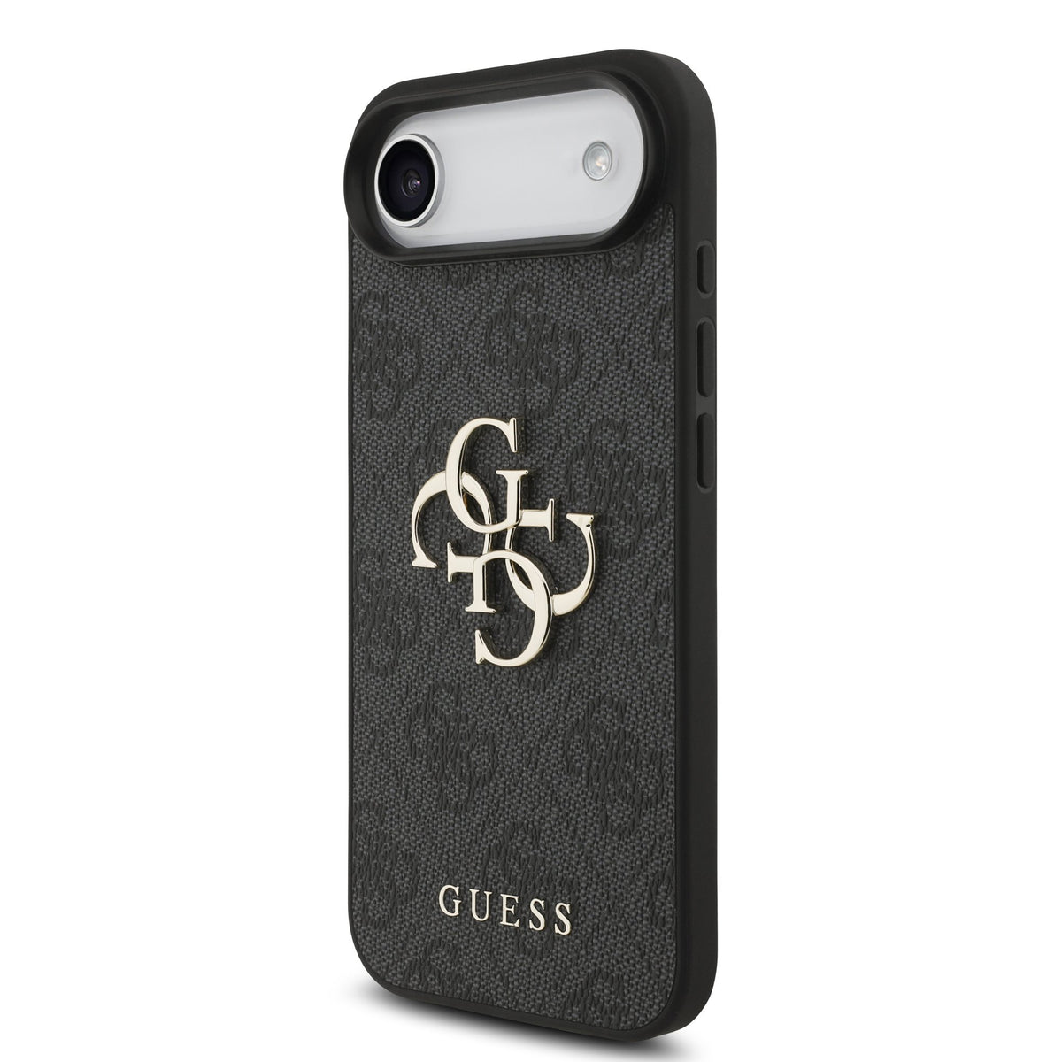 Guess PU 4G Metal Logo Strap Case iPhone 17 Air Zwart