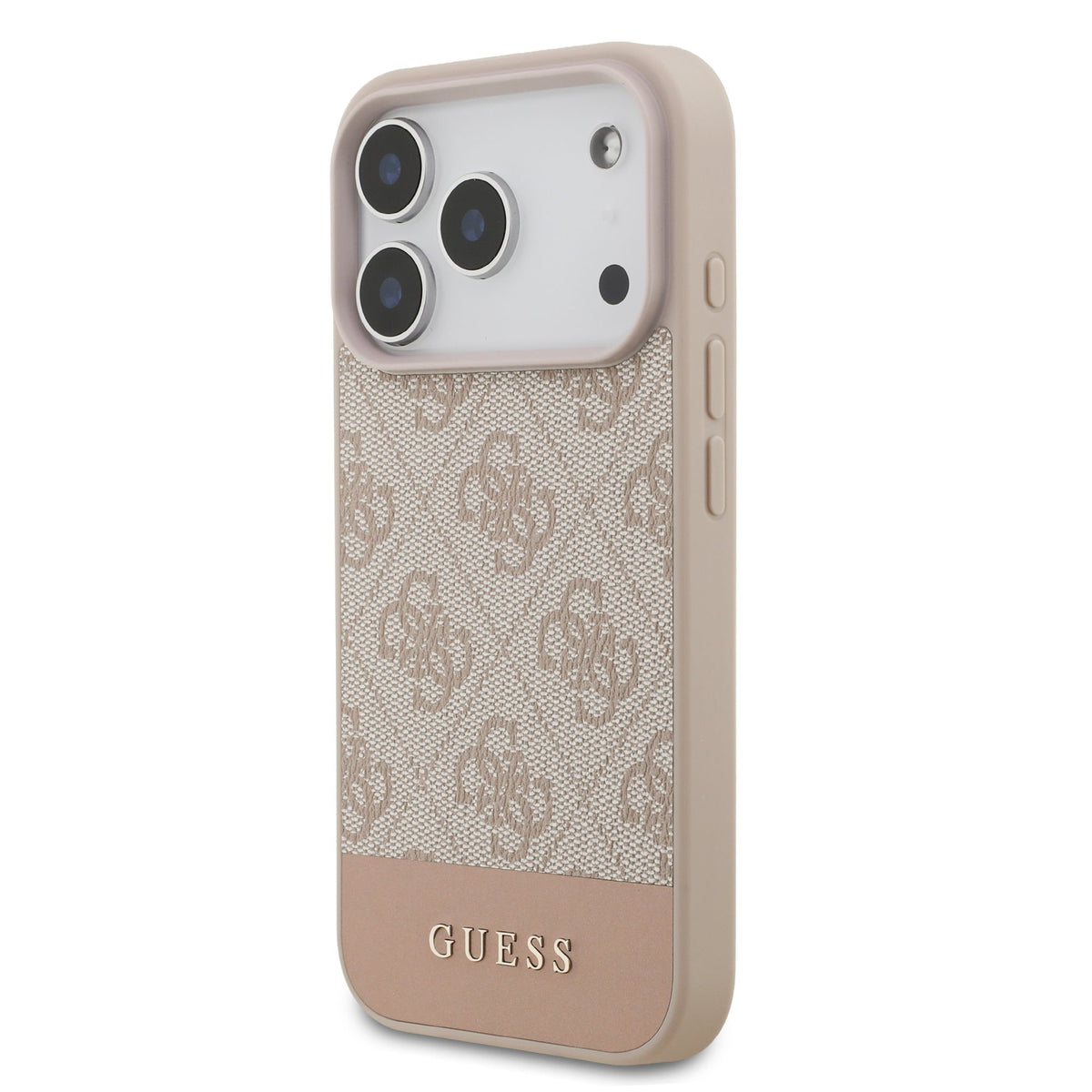 Guess PU 4G Stripe Case iPhone 17 Pro/18 Pro Roze