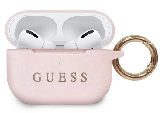 Guess Siliconen hoesje voor Airpods Pro roze - GUACAPSILGLLP