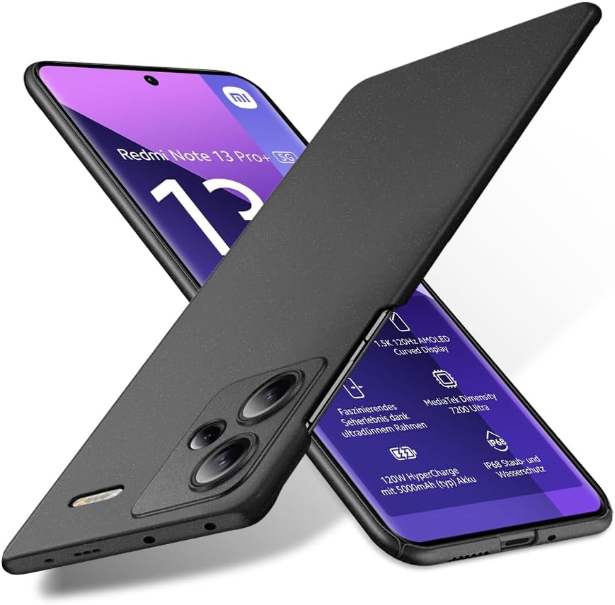 Hard case Xiaomi Redmi Note 13 Pro+ zwart
