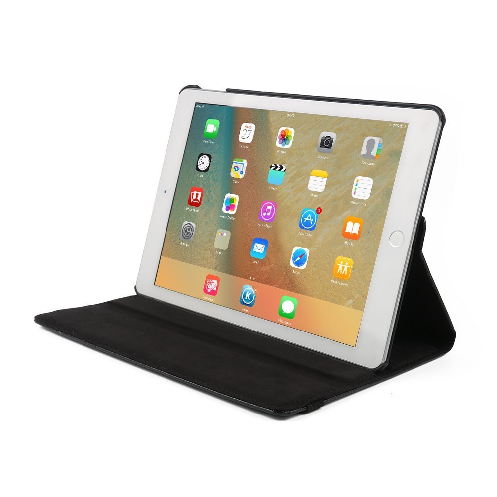 Hoes draaibaar iPad 9.7 2017/2018 zwart