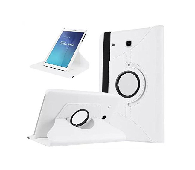 Hoes draaibaar Samsung Galaxy Tab E 9.6 wit