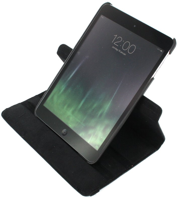 Case met Stand draaibaar Apple iPad Mini 1/2/3 zwart