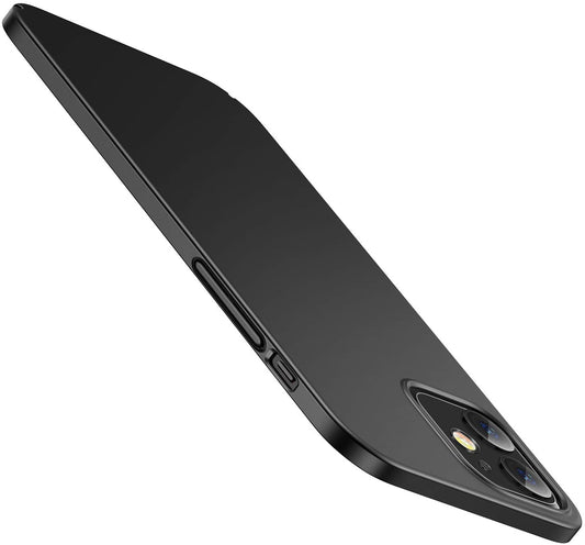 Hoesje Apple iPhone 12/12 Pro hard case - mat zwart