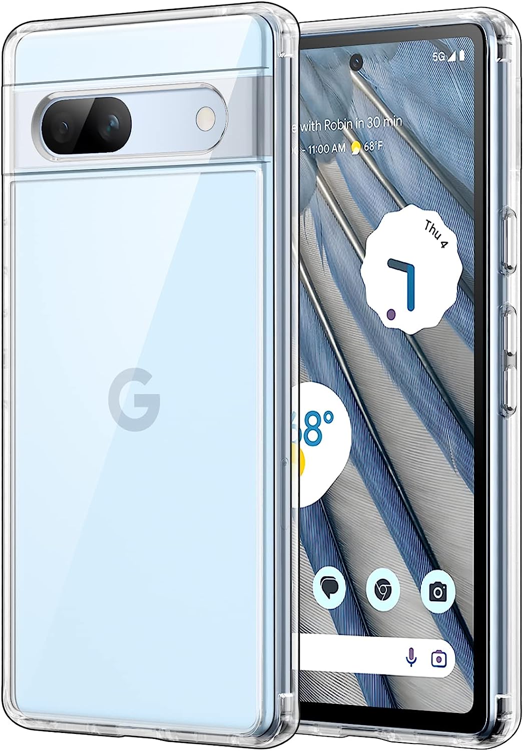 Hoesje Google Pixel 7a Flexi bumper - 0,3mm - doorzichtig