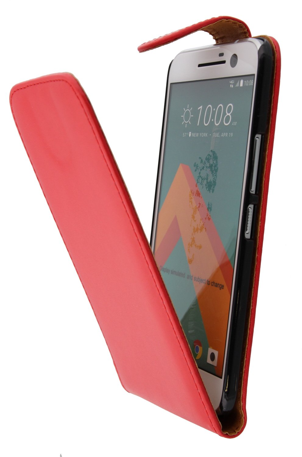 Hoesje HTC 10 flip case rood