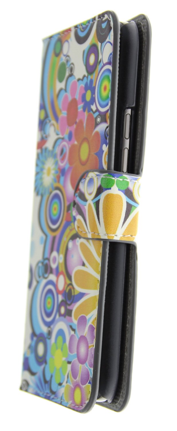 Hoesje HTC One M9 flip wallet flowers