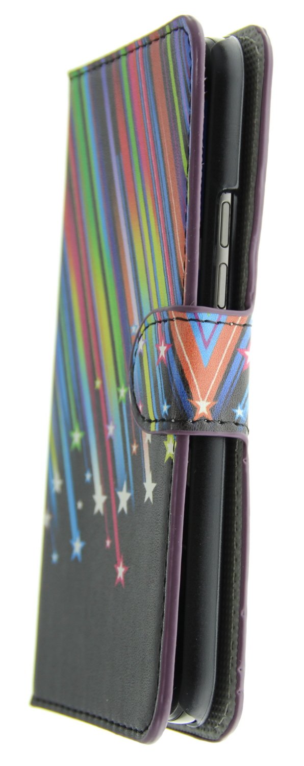 Hoesje HTC One M9 flip wallet stars