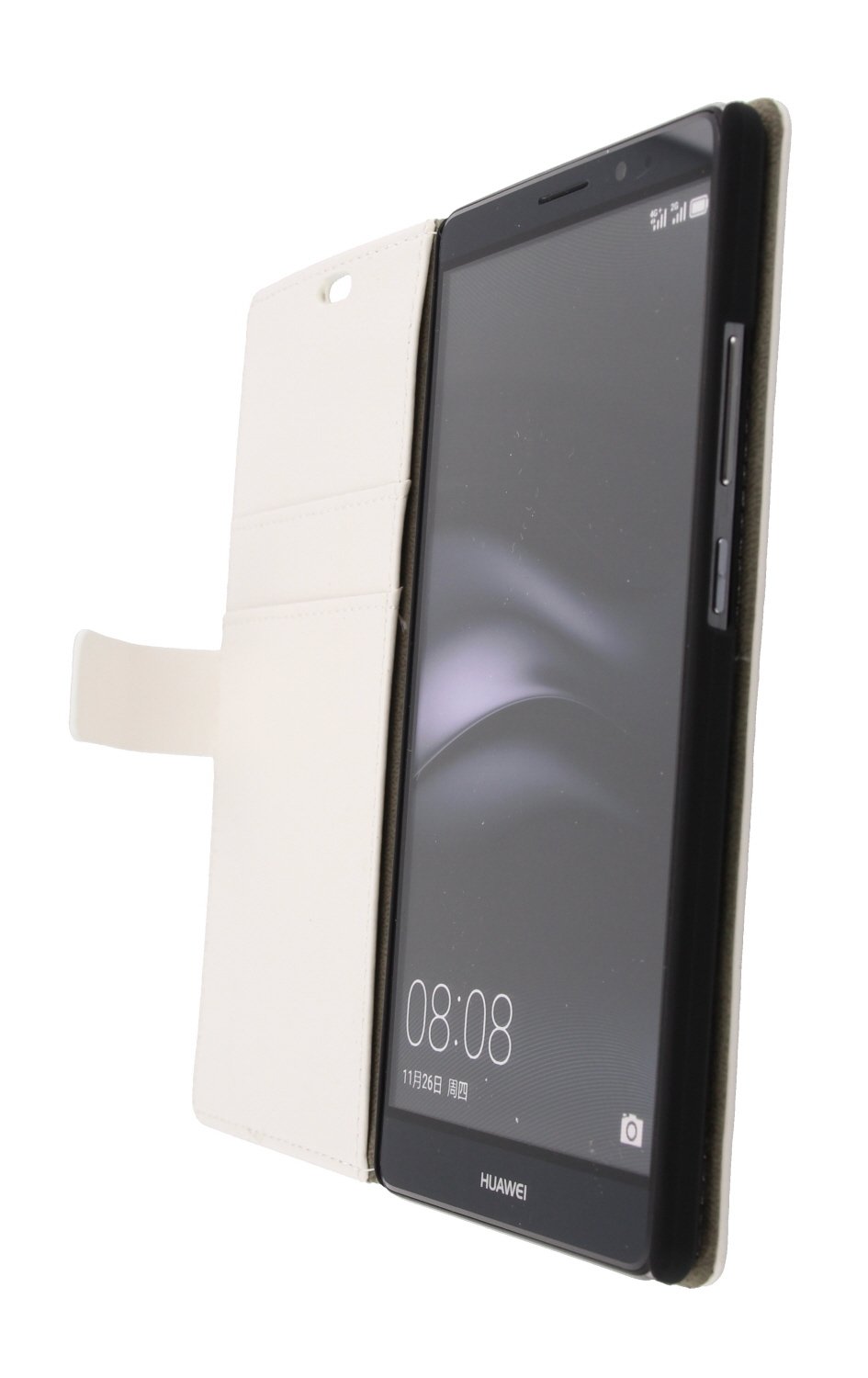 Hoesje Huawei Mate 8 flip wallet wit