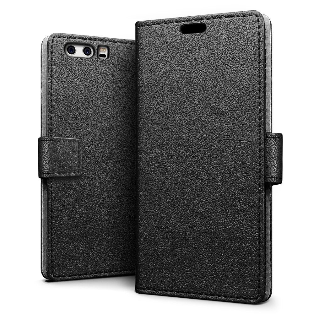 Hoesje Huawei P10 Plus flip wallet zwart