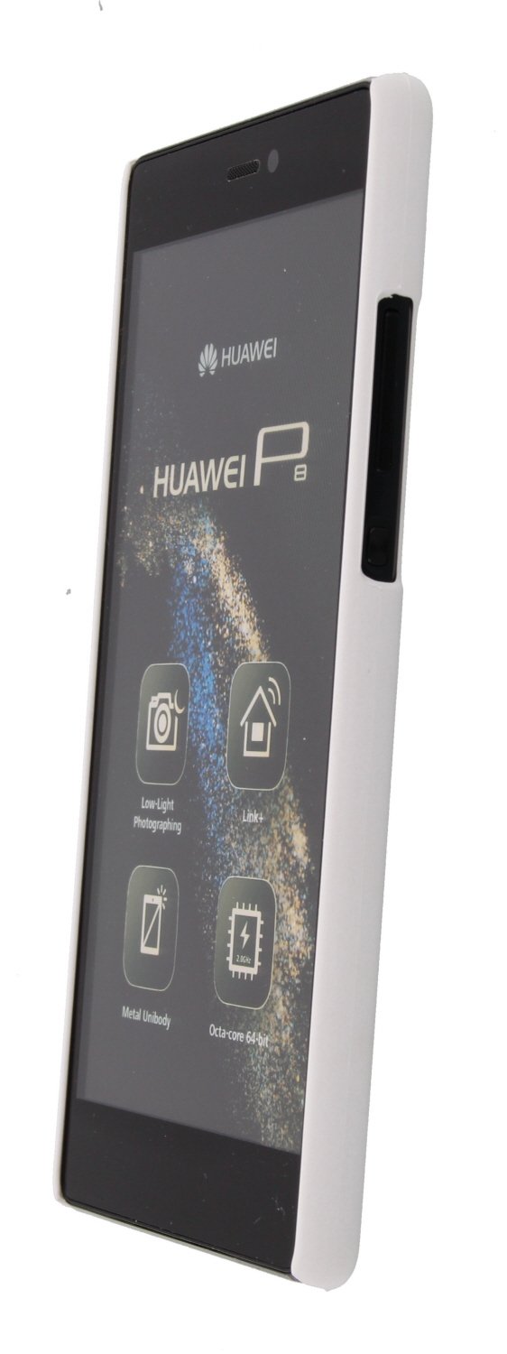 Hoesje Huawei P8 hard case wit