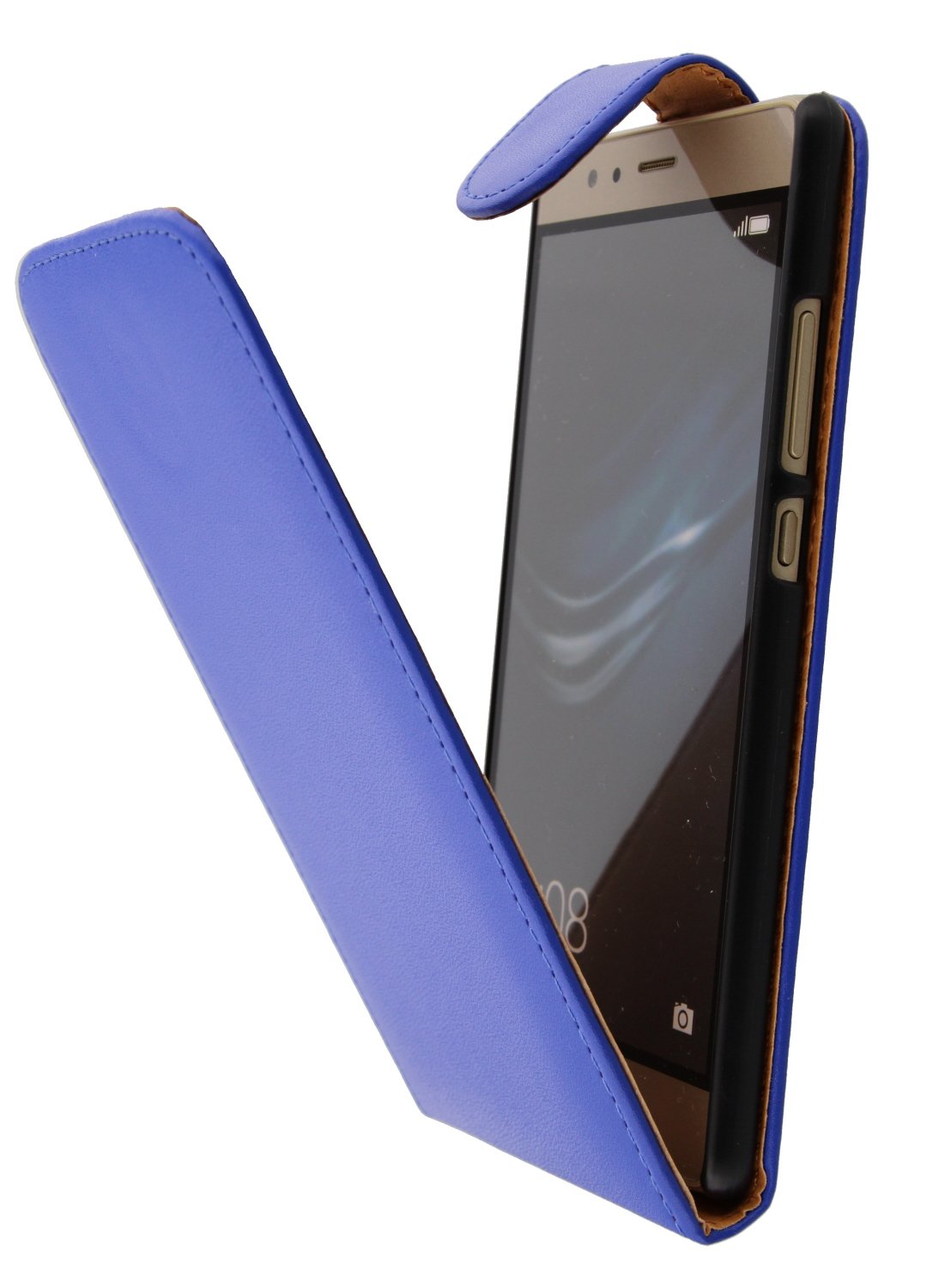 Hoesje Huawei P9 flip case blauw