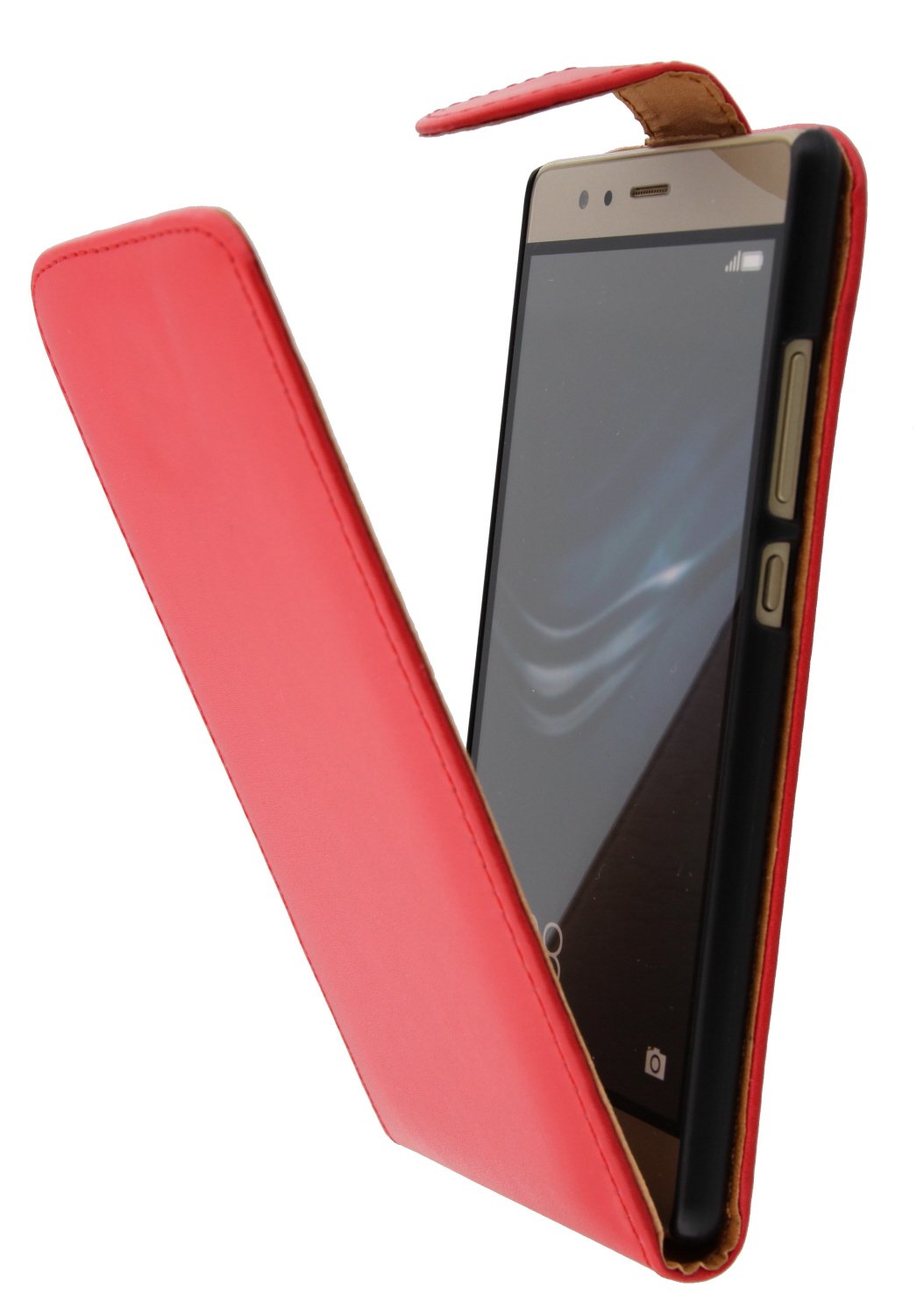 Hoesje Huawei P9 flip case rood