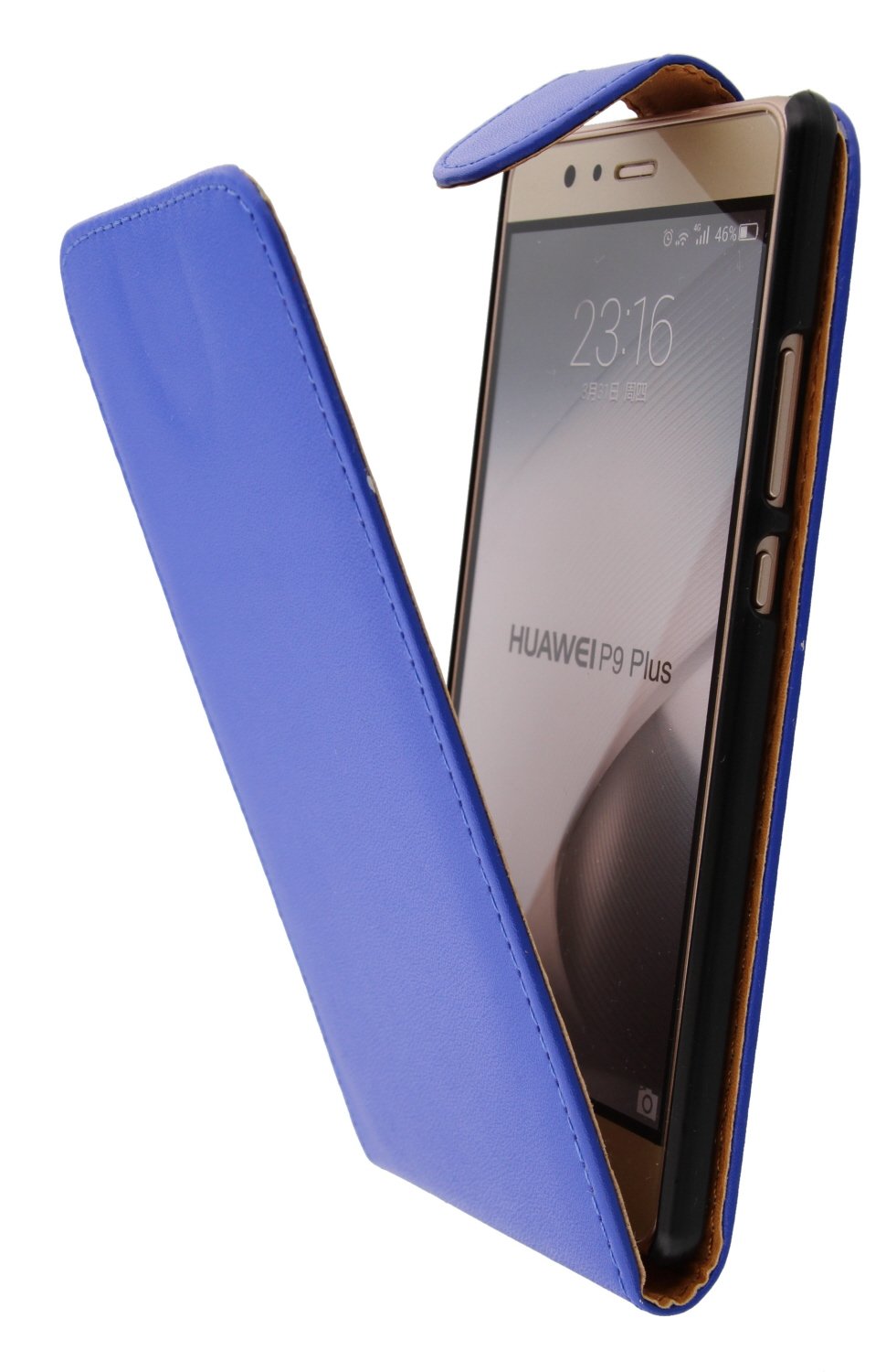 Hoesje Huawei P9 Plus flip case blauw