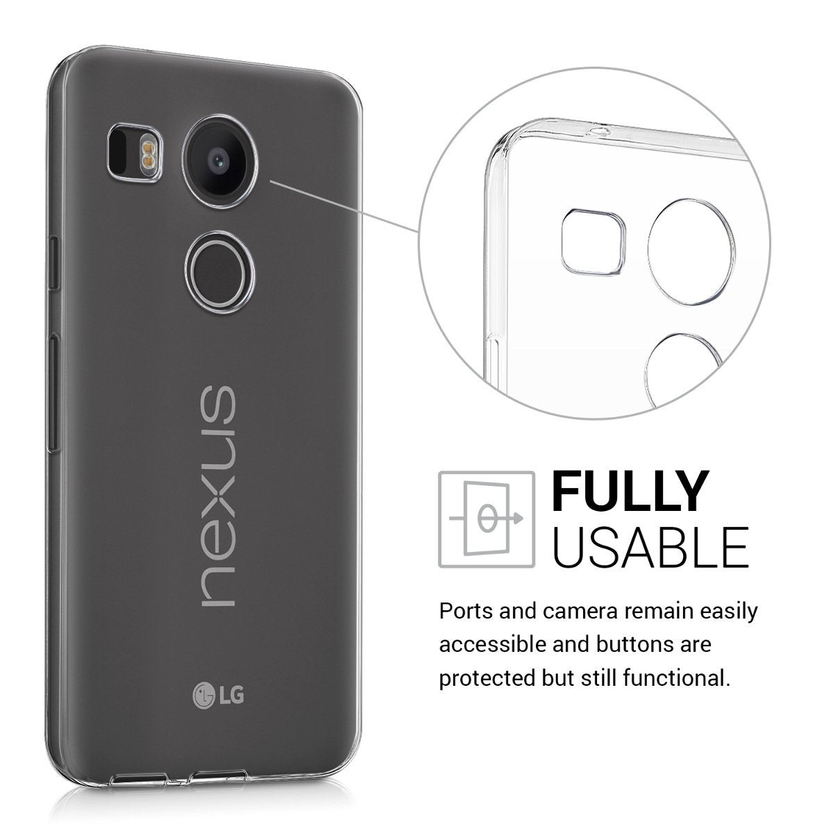 Hoesje LG Nexus 5X bumper - 0,3mm - doorzichtig