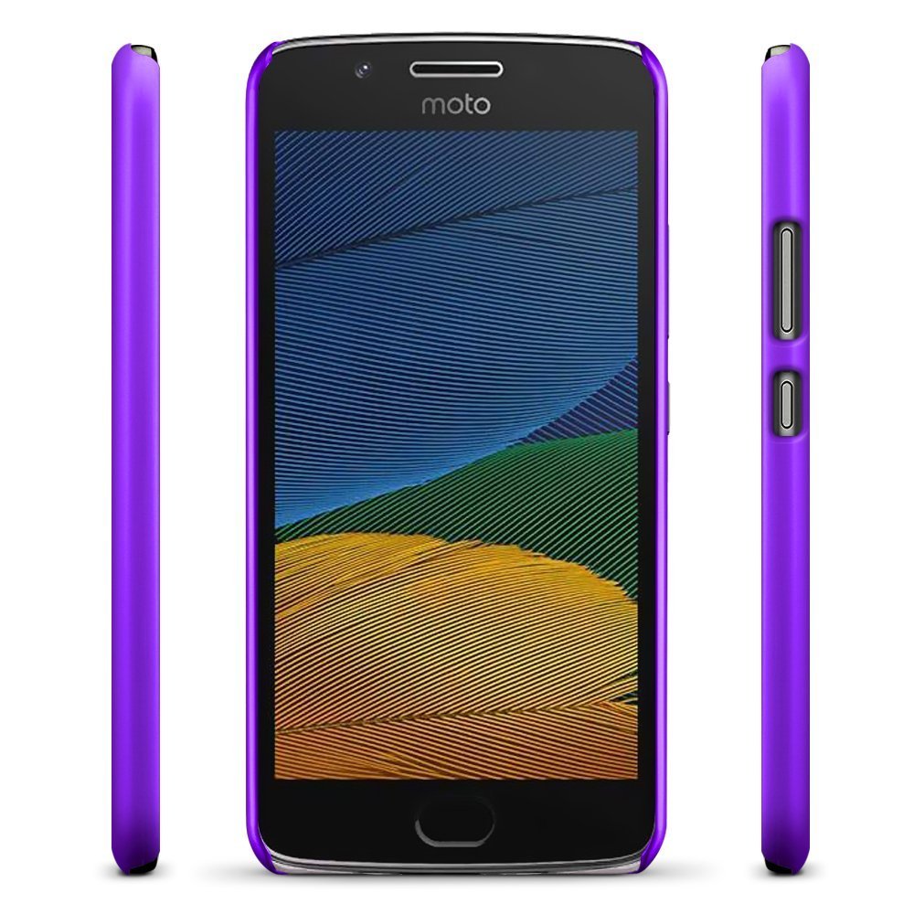 Hoesje Motorola Moto G5 hard case paars