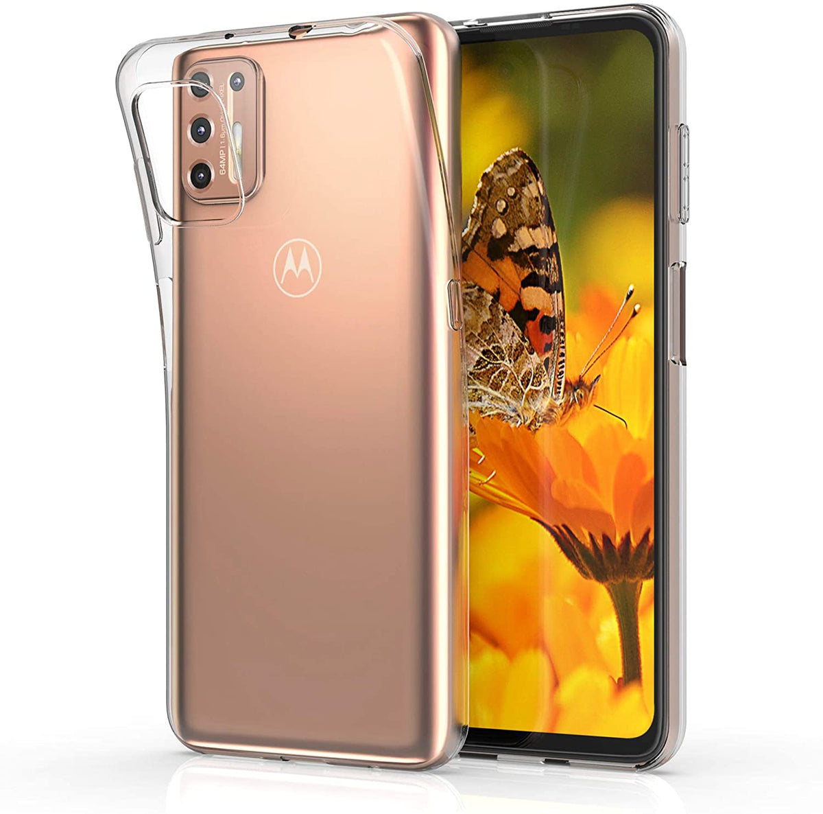 Hoesje Motorola Moto G9 Plus Flexi bumper - 0,3mm - doorzichtig