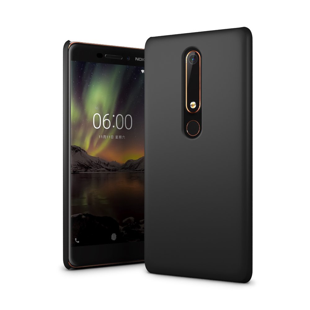 Hoesje Nokia 6.1 hard case zwart