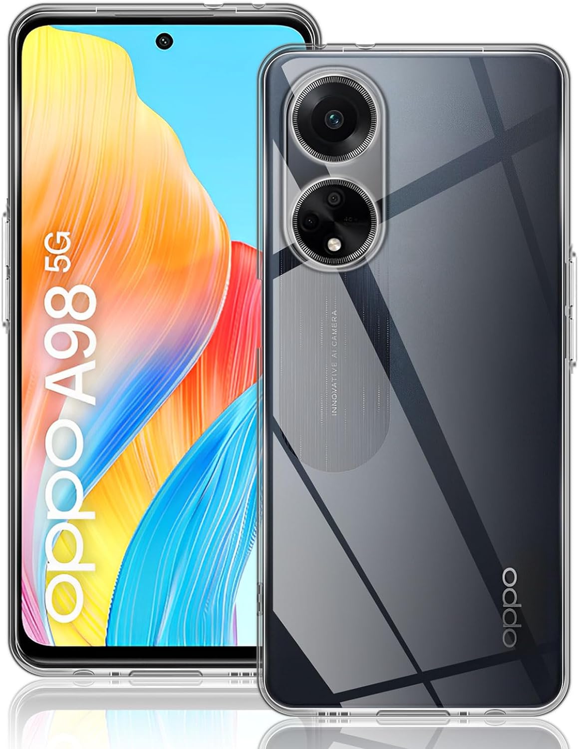 Hoesje Oppo A98 5G Flexi bumper - 0,3mm - doorzichtig