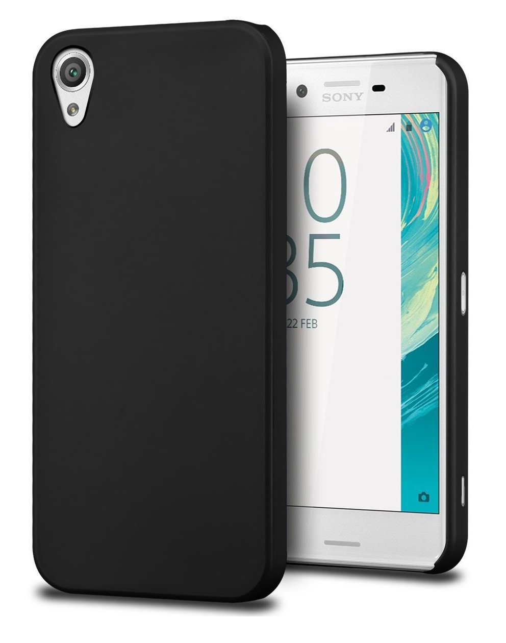 Hoesje Sony Xperia X hard case zwart