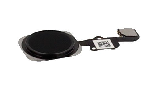 Home knop met flex kabel voor Apple iPhone 6 zwart