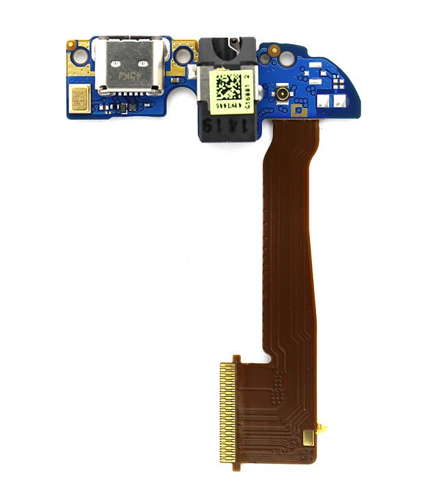HTC One M8 Micro USB connector met board
