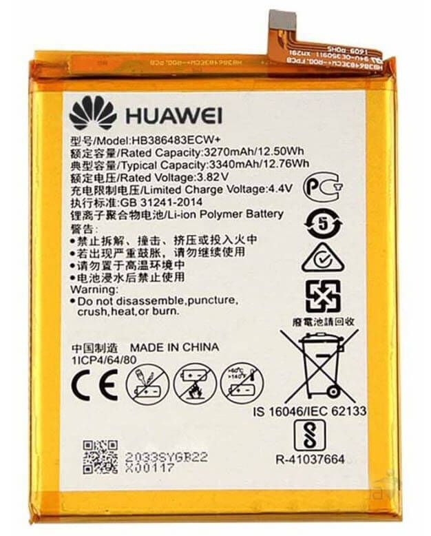 Huawei Honor 6X batterij HB386483ECW - 3270 mAh