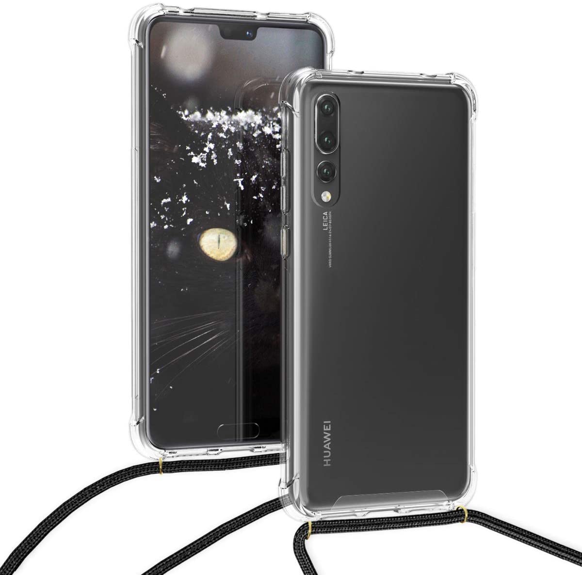 Huawei P20 Pro crossbody hoesje met draag koord