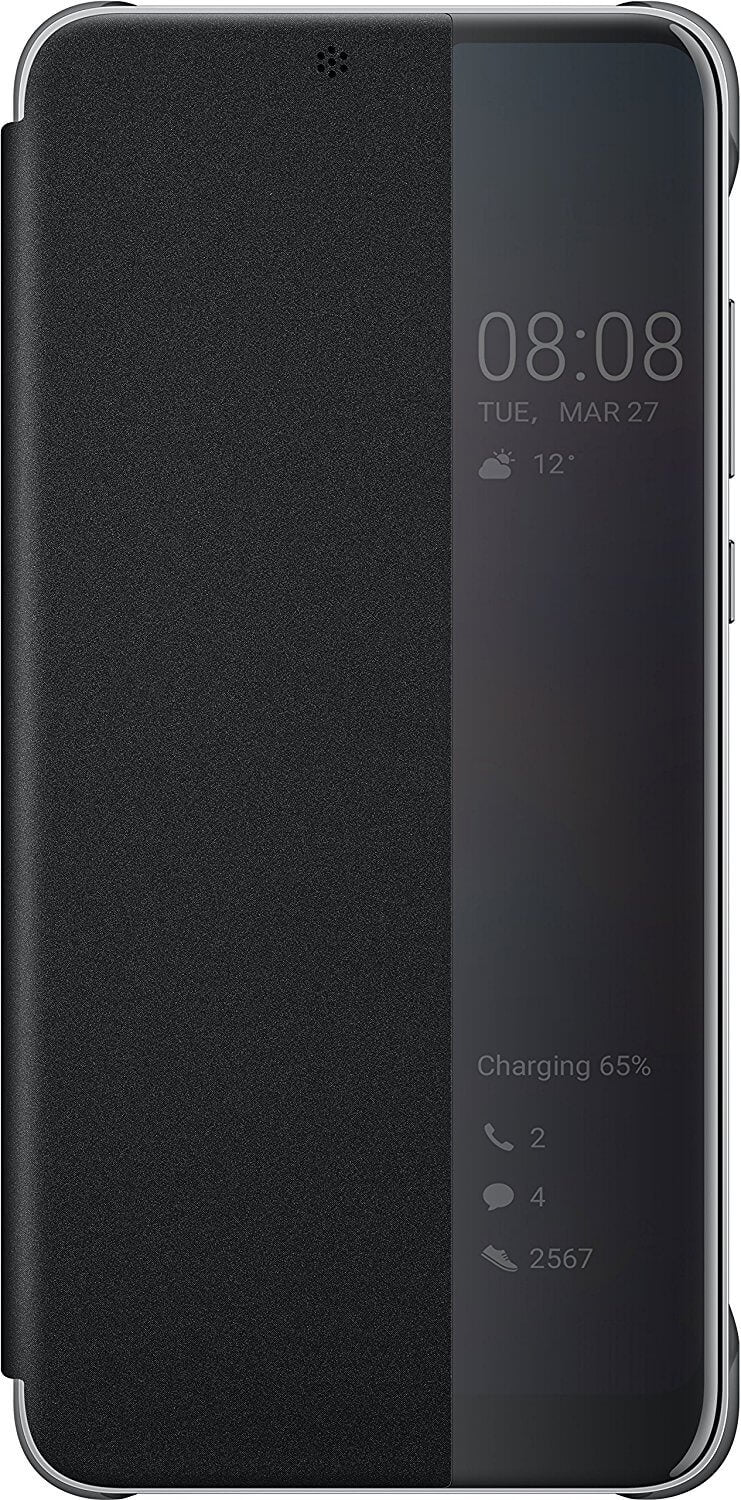 Huawei P20 Pro Smart view flip case origineel zwart