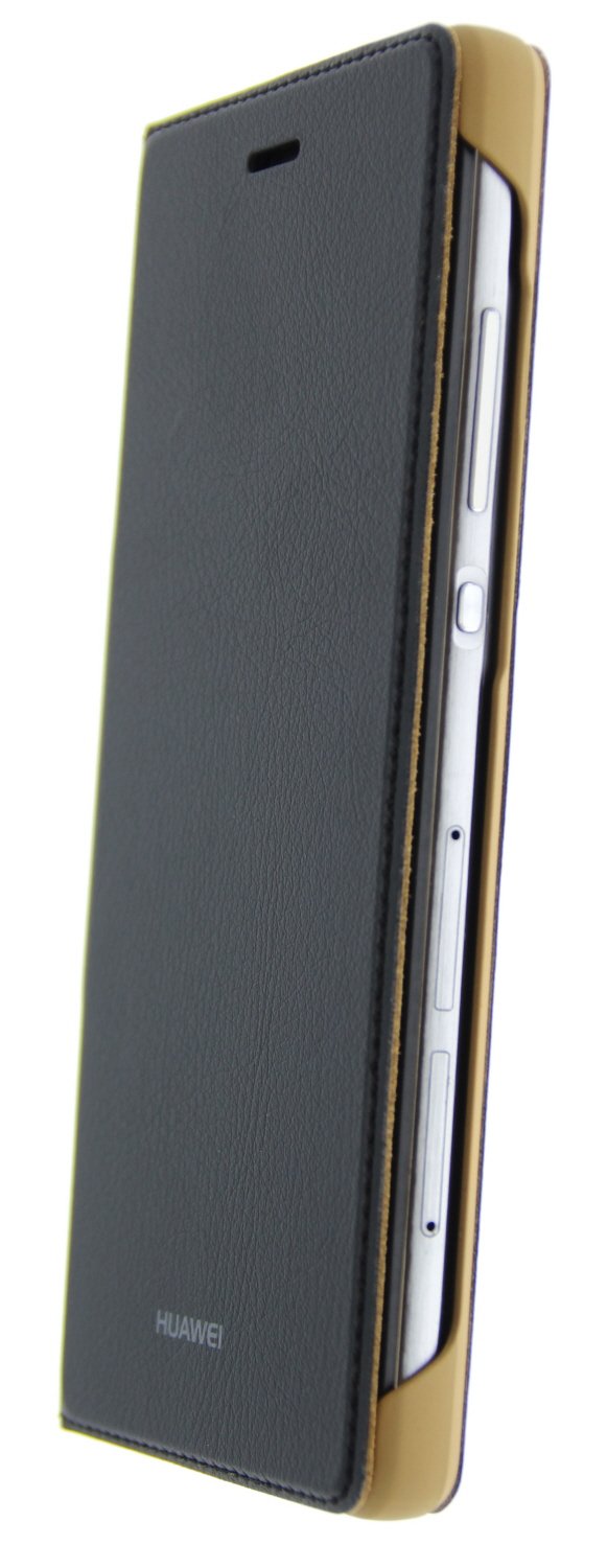 Huawei P8 Lite folio flip cover origineel zwart