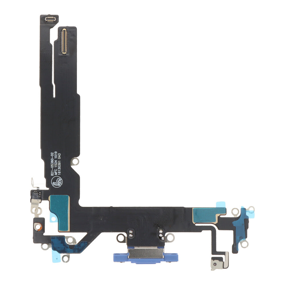iPhone 16 oplaad poort flex kabel blauw