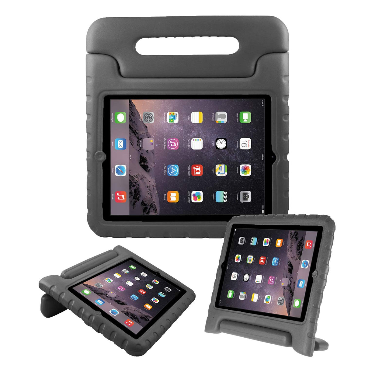 Kinder hoesje Apple iPad 2/3/4 zwart