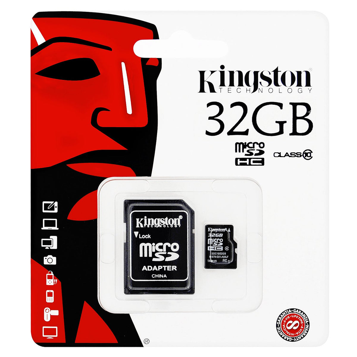 Kingston Micro SDHC Card 32GB C10