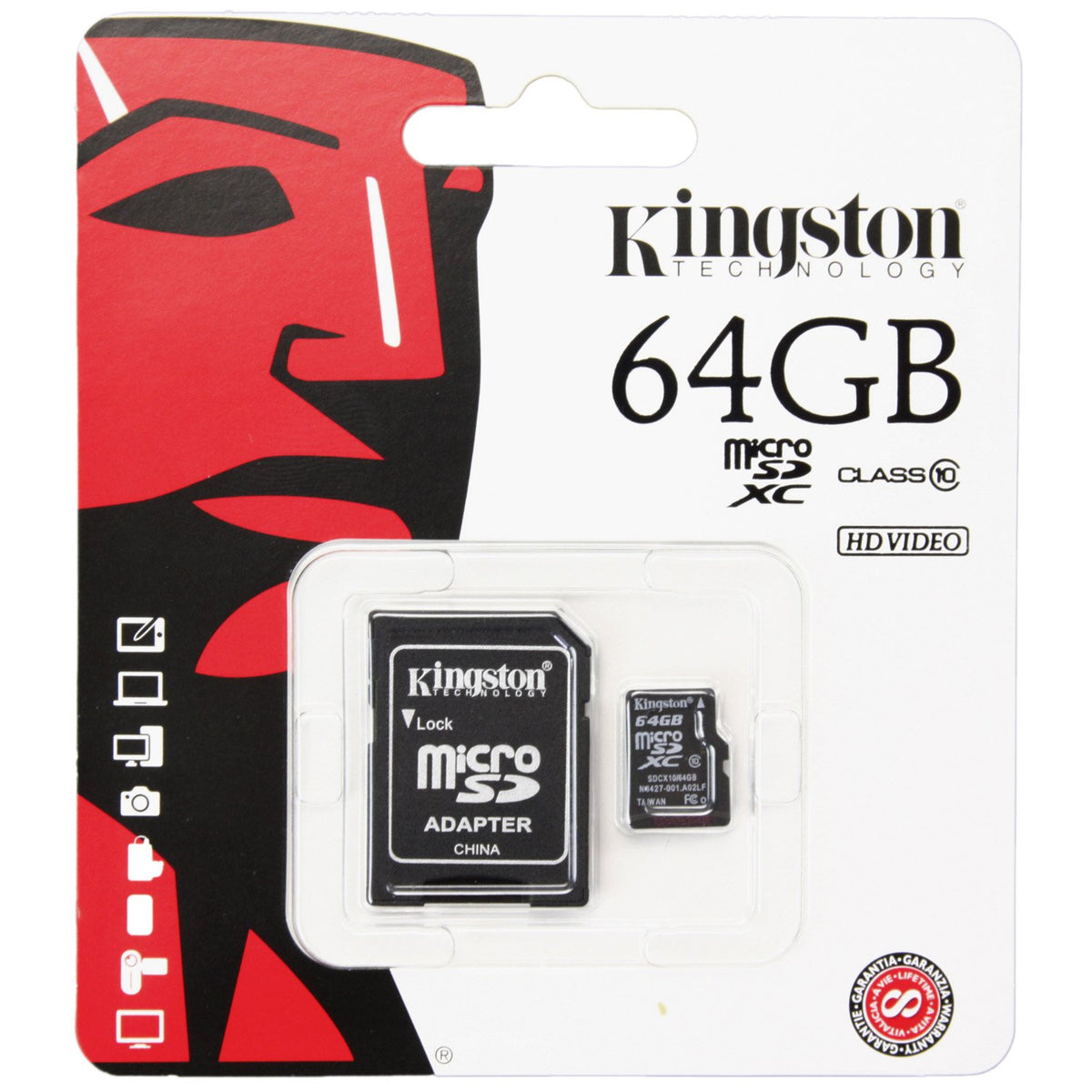 Kingston Micro SDXC Card 64GB C10