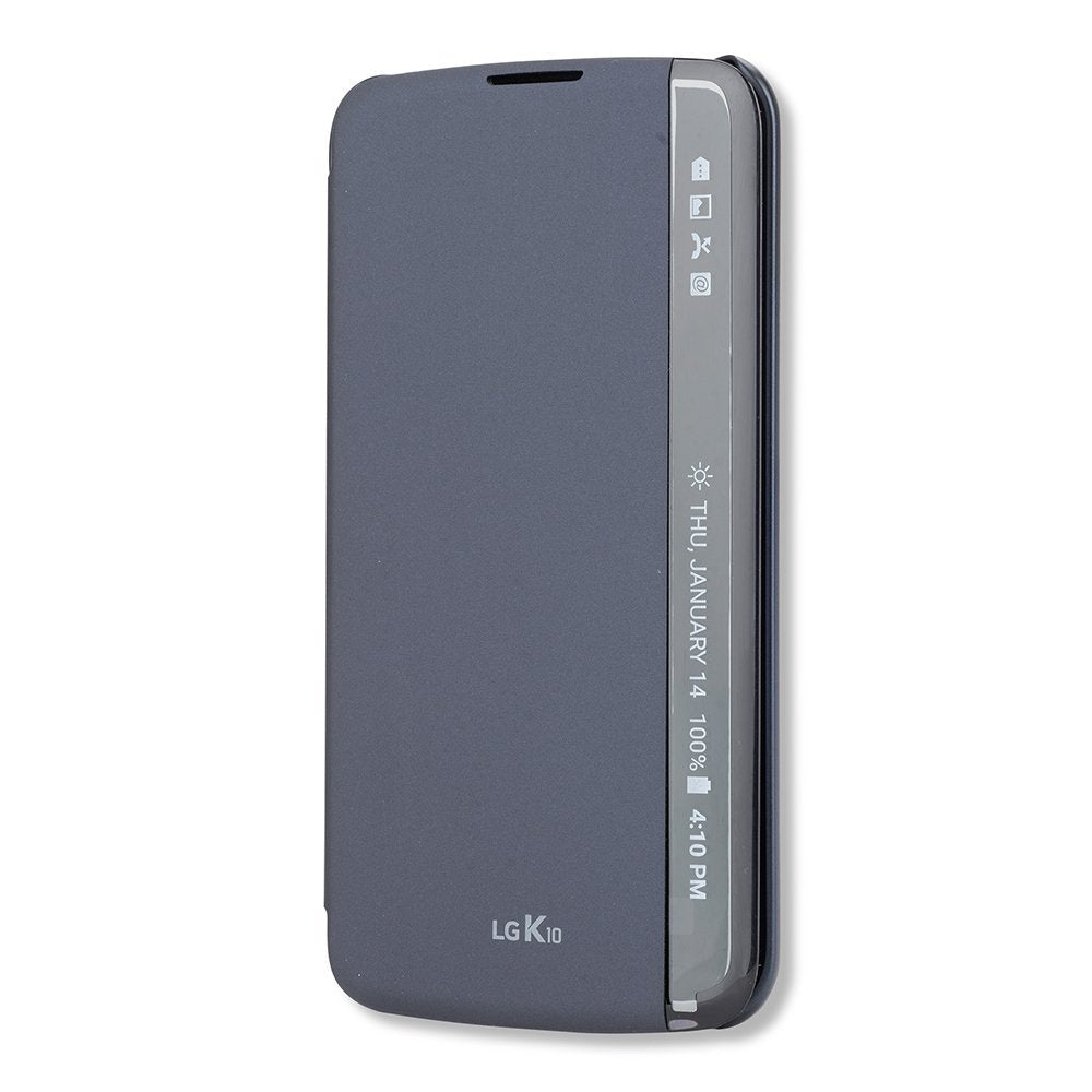 LG K10 Quick Cover View CFV-150 zwart / blauw