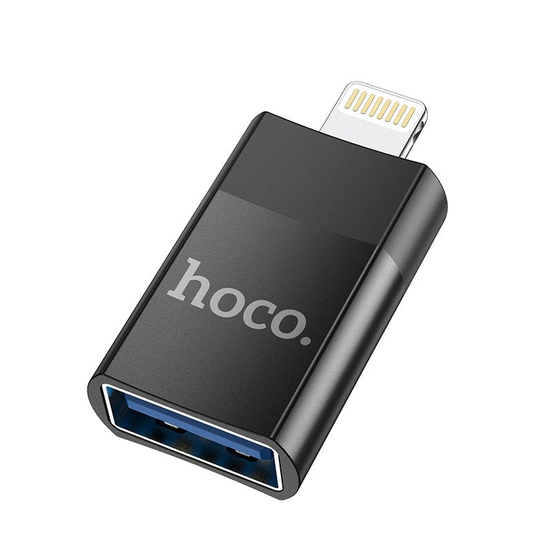 Lightning (Male) naar USB 2.0 (Female) OTG Adapter zwart