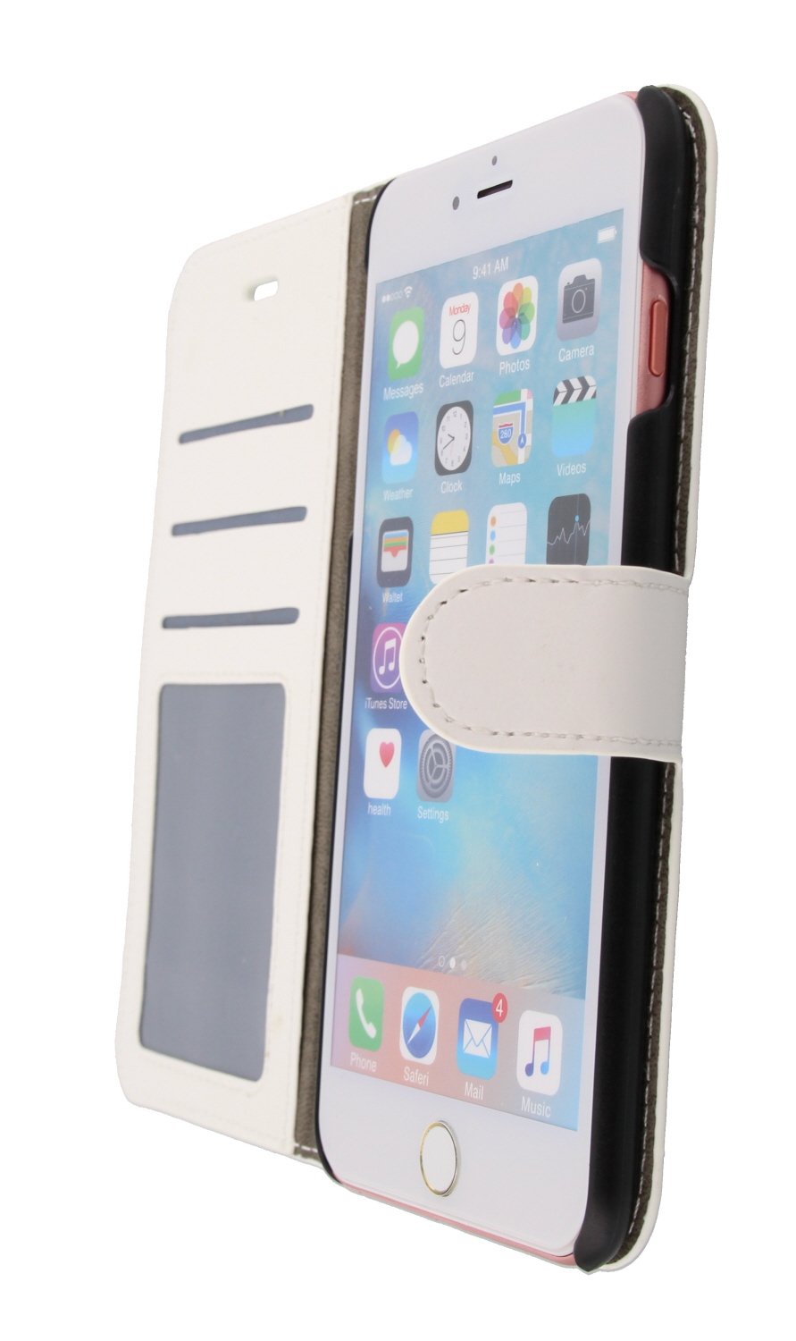 Luxury wallet hoesje Apple iPhone 6S Plus wit