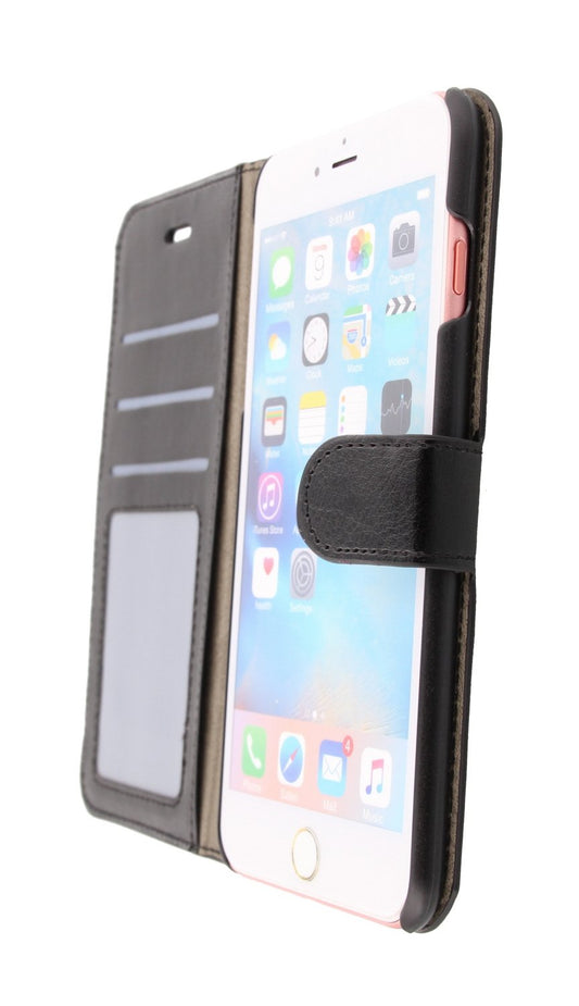 Luxury wallet hoesje Apple iPhone 6S Plus zwart