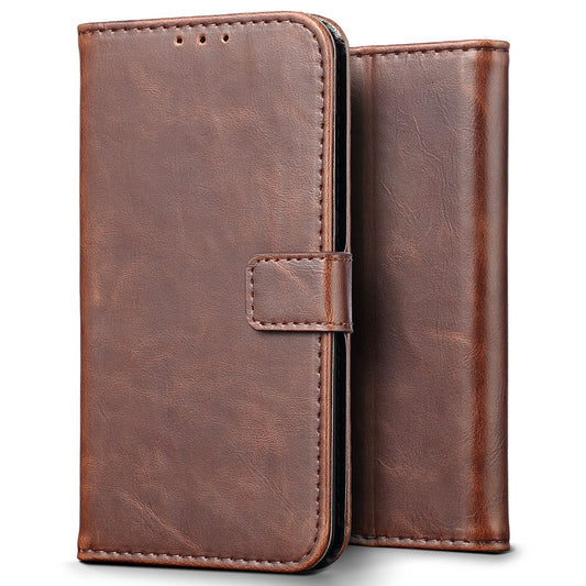 Luxury wallet hoesje Apple iPhone 7/8/SE 2020/2022 bruin