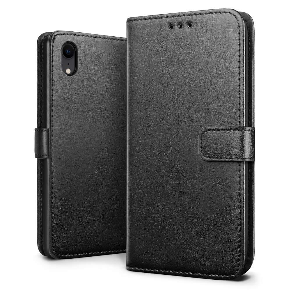 Luxury wallet hoesje Apple iPhone XR zwart
