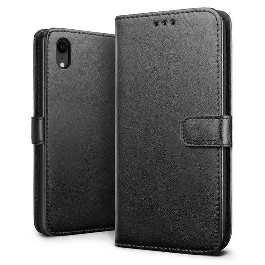 Luxury wallet hoesje Apple iPhone XR zwart
