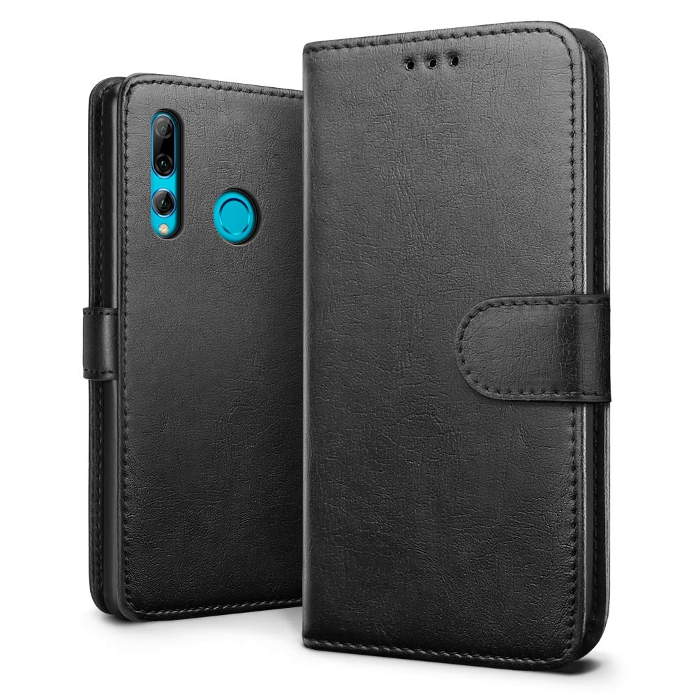 Luxury wallet hoesje Huawei P Smart+ 2019 zwart