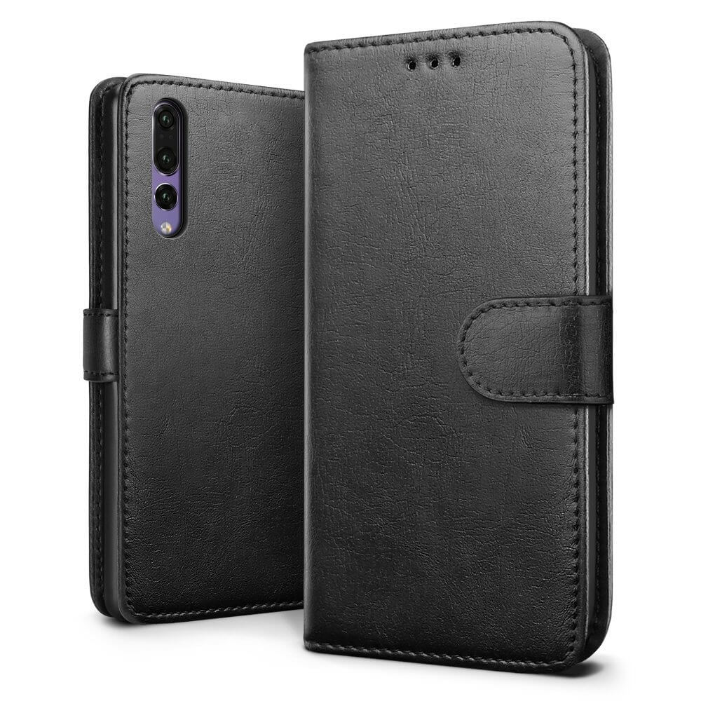 Luxury wallet hoesje Huawei P20 Pro zwart