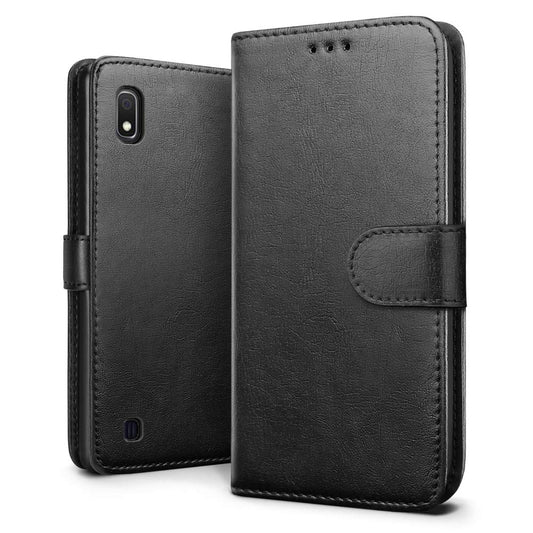 Luxury wallet hoesje Samsung Galaxy A10 zwart