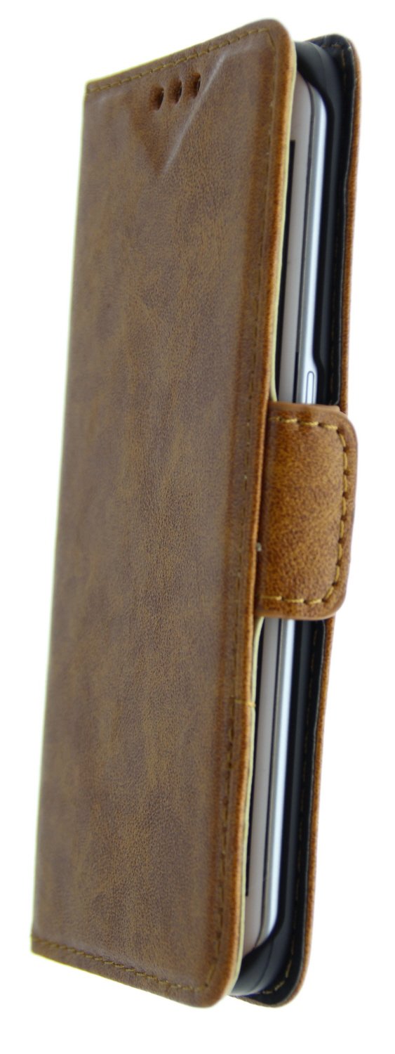 Luxury wallet hoesje Samsung Galaxy S6 Edge bruin