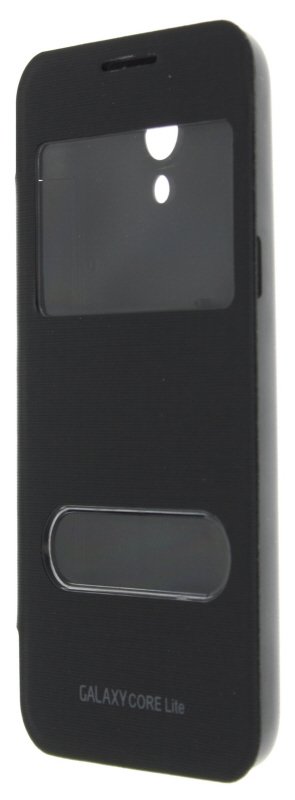 Hoesje Samsung Galaxy Core Lite S-View cover zwart