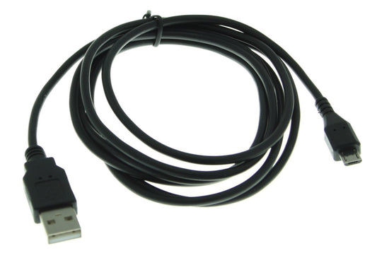 Micro USB datakabel universeel zwart 1,8m