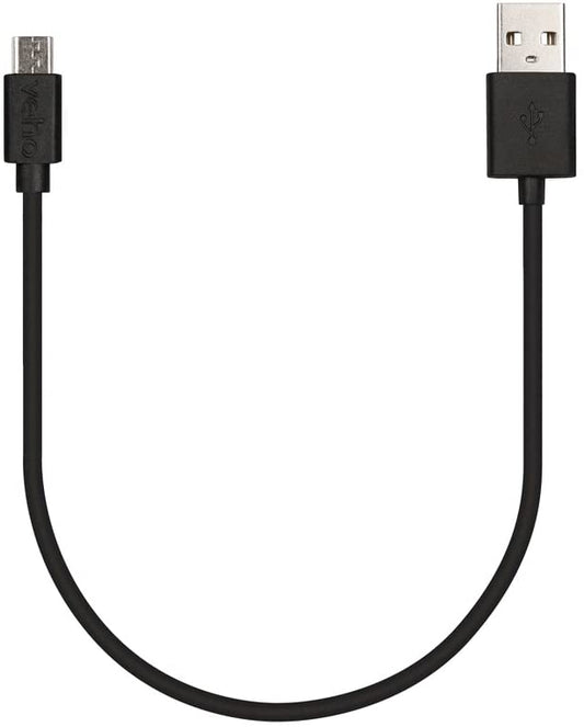 Micro USB datakabel universeel zwart 0,3m