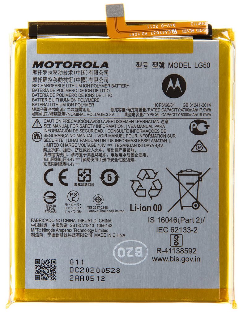 Motorola One Fusion+ batterij LG50 - 5000mAh